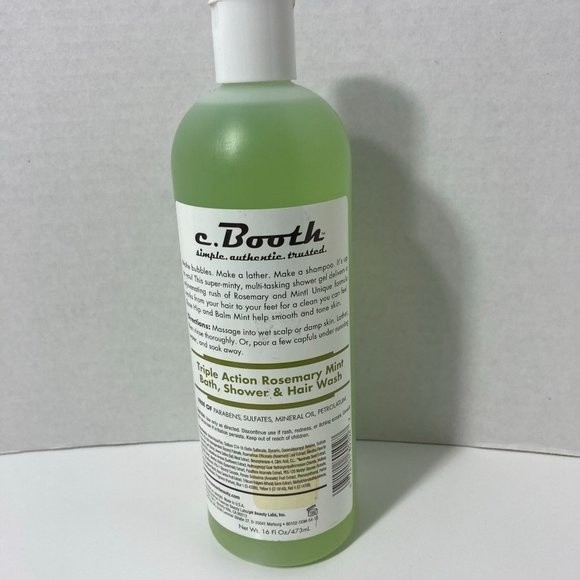 c. Booth Triple Action Rosemary Mint Wash - Picture 1 of 12